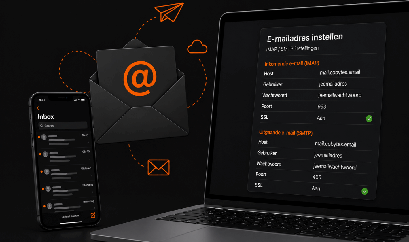 E-mailadres instellen