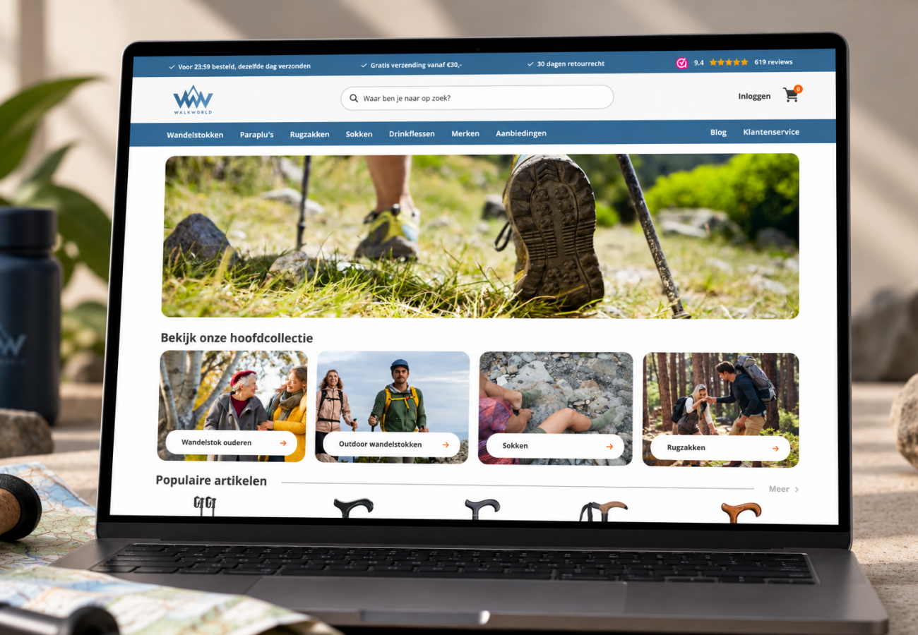 WooCommerce website van Walkworld